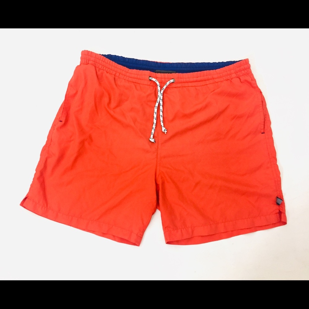 Forever 21 Mens Swim Trunks Large Shorts Orange